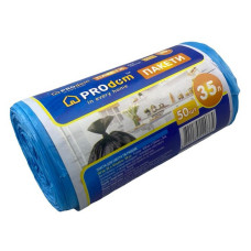 Пакет поліетиленовий для сміття Prodom35л 50шт Пакет поліетиленовий для сміття Prodom35л 50шт
