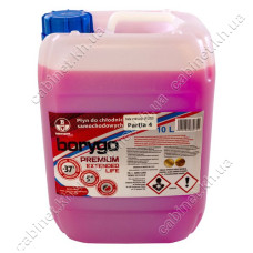 Антифриз Borygo Premium -37 G12/G12 плюс 10л червоний