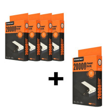 Портативний зарядний пристрій Pineng АКЦІЯ 4 плюс 1 2USB 20000mAh чорний Портативний зарядний пристрій Pineng АКЦІЯ 4 плюс 1 2USB 20000mAh чорний
