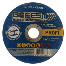 Диск відрізний по металу Gefest 125х1.2x22мм PROFI 25шт Диск відрізний по металу Gefest 125х1.2x22мм PROFI 25шт