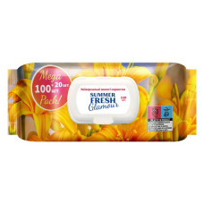 Серветки вологі Summer Fresh Glamour 120шт Серветки вологі Summer Fresh Glamour 120шт