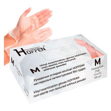 Рукавички Hoffen вінілові розмір M 50 пар Рукавички Hoffen вінілові розмір M 50 пар