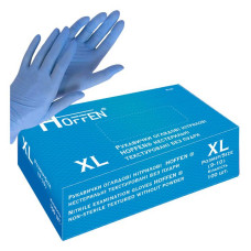 Рукавички Hoffen нітрил розмір XL 50 пар блакитні Рукавички Hoffen нітрил розмір XL 50 пар блакитні