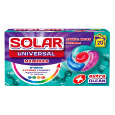 Капсули для прання білизни Solar Universal MOLECULE 20шт коробка Капсули для прання білизни Solar Universal MOLECULE 20шт коробка