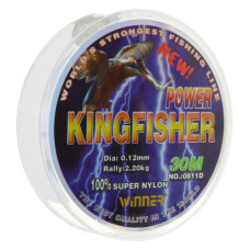Волосінь KINGFISHER 30мх0.12мм тест 2.2кг Волосінь KINGFISHER 30мх0.12мм тест 2.2кг