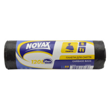 Пакети для сміття Novax 120л 10шт Пакети для сміття Novax 120л 10шт