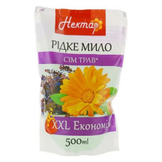 Мило рідке Нектар Сім трав doy-pack 500мл Мило рідке Нектар Сім трав doy-pack 500мл