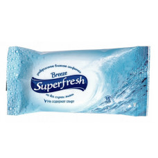 Серветки вологі Superfresh Breeze 15шт Серветки вологі Superfresh Breeze 15шт