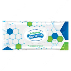 Серветки вологі Superfresh Антибактеріальні 120шт Серветки вологі Superfresh Антибактеріальні 120шт