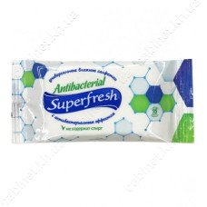 Серветки вологі Superfresh Антибактеріальні 15шт Серветки вологі Superfresh Антибактеріальні 15шт