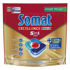 Капсули для посудомийних машин Somat Exellence 5в1 20шт Капсули для посудомийних машин Somat Exellence 5в1 20шт