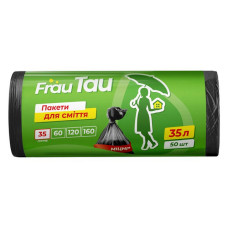 Пакети сміттєві Frau Tau HD 35л 50шт Пакети сміттєві Frau Tau HD 35л 50шт