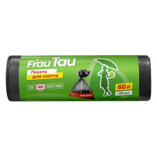 Пакети сміттєві Frau Tau HD 60л 20шт Пакети сміттєві Frau Tau HD 60л 20шт