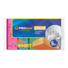 Губки кухонні PRODOM піноефект 5шт Губки кухонні PRODOM піноефект 5шт