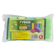 Губки кухонні EkOplus Хвиля Maksima 5шт Губки кухонні EkOplus Хвиля Maksima 5шт