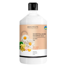 Шампунь-шовк Bioton Cosmetics З яєчним лецитином ромашкою і липою для всієї родини 1л Шампунь-шовк Bioton Cosmetics З яєчним лецитином ромашкою і липою для всієї родини 1л