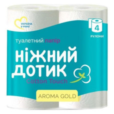 Туалетний папір Ніжний дотик Арома Голд 2 шари 4 шт Туалетний папір Ніжний дотик Арома Голд 2 шари 4 шт