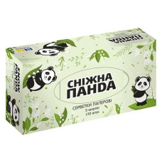 Серветки косметичні Сніжна Панда 2-шарові в коробці 150шт Серветки косметичні Сніжна Панда 2-шарові в коробці 150шт