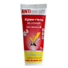 Крем-гель від комарів Anti Mosquito універсальний 75млп Крем-гель від комарів Anti Mosquito універсальний 75млп