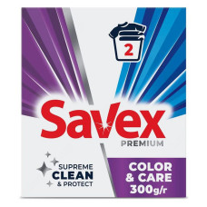 Пральний порошок автомат Savex Premium Color & Care 300г Пральний порошок автомат Savex Premium Color & Care 300г