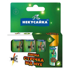 Стрічка липка від мух Некусайка 4шт Стрічка липка від мух Некусайка 4шт