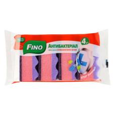 Губки кухонні FINO Спецефект антибактеріальні 4шт Губки кухонні FINO Спецефект антибактеріальні 4шт