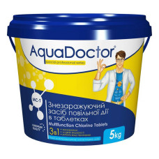 Хлор AquaDOCTOR MC-T 3в1 таблетки 200г тривалої дії 5кг Хлор AquaDOCTOR MC-T 3в1 таблетки 200г тривалої дії 5кг