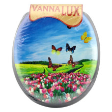 Сидіння для унітазу м'яке Vanna Lux чорне Сидіння для унітазу м'яке Vanna Lux чорне