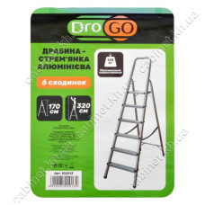 Драбина Drogo 6 сходинок алюмінієва до 125кг