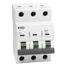 Автомат триполюсний Viko тип C 20А 4.5кА Автомат триполюсний Viko тип C 20А 4.5кА