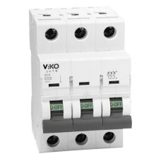 Автомат триполюсний Viko тип C 10А 4.5кА Автомат триполюсний Viko тип C 10А 4.5кА