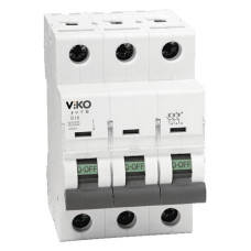 Автомат триполюсний Viko тип C 32А 4.5кА Автомат триполюсний Viko тип C 32А 4.5кА