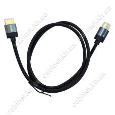 Кабель Kakusiga HDMI-HDMI 4K KSC-983 HDTV 2.0 2m textile чорний Кабель Kakusiga HDMI-HDMI 4K KSC-983 HDTV 2.0 2m textile чорний