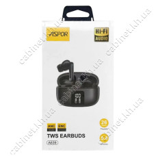 Bluetooth навушники Aspor A639 ENC ANC Earbuds TWS чорний