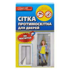 Сітка антимоскітна дверна на магнітах 100х210см в коробці