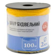 Шнур будівельний Magtools на котушці 2ммх100м Шнур будівельний Magtools на котушці 2ммх100м