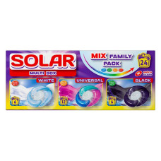 Капсули для прання Solar MULTI BOX 24шт Капсули для прання Solar MULTI BOX 24шт