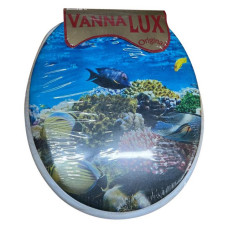 Сидіння для унітазу м'яке Vanna Lux біле Сидіння для унітазу м'яке Vanna Lux біле