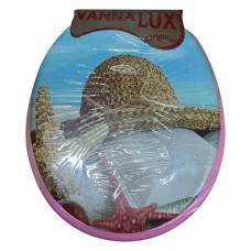 Сидіння для унітазу м'яке Vanna Lux рожеве Сидіння для унітазу м'яке Vanna Lux рожеве