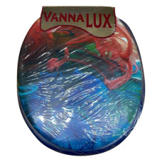 Сидіння для унітазу м'яке Vanna Lux синє Сидіння для унітазу м'яке Vanna Lux синє
