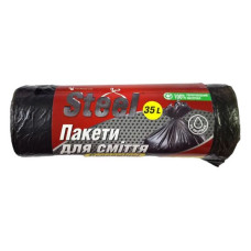 Пакет поліетиленовий Steel для сміття 35л рулон 30шт) Пакет поліетиленовий Steel для сміття 35л рулон 30шт)