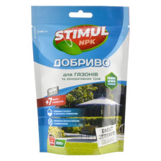 Добриво комплексне Stimul NPK для газонів та декоративних трав дой-пак 200г Добриво комплексне Stimul NPK для газонів та декоративних трав дой-пак 200г