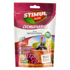 Добриво комплексне Stimul NPK для винограду дой-пак 200г Добриво комплексне Stimul NPK для винограду дой-пак 200г