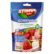 Добриво комплексне Stimul NPK для полуниці та суниці дой-пак 200г Добриво комплексне Stimul NPK для полуниці та суниці дой-пак 200г