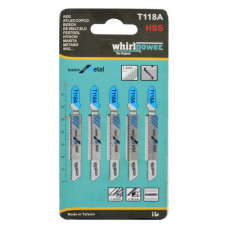 Пилки для електро лобзика Whirpower T118А 5шт Пилки для електро лобзика Whirpower T118А 5шт
