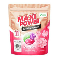 Капсули для прання білизни Maxi Power Квітковий вітер 11шт Капсули для прання білизни Maxi Power Квітковий вітер 11шт