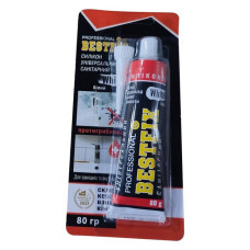 Силікон Bestfix універсальний санітарний 80г прозорий Силікон Bestfix універсальний санітарний 80г прозорий