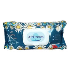 Вологі серветки Air Dream пластиковий клапан 120шт Вологі серветки Air Dream пластиковий клапан 120шт