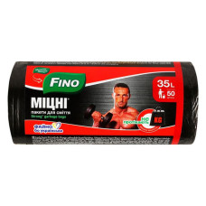 Пакети для сміття Fino міцні 35л 50шт Пакети для сміття Fino міцні 35л 50шт