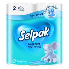 Рушники кухонні Selpak Comfort 2-шарові 2шт Рушники кухонні Selpak Comfort 2-шарові 2шт